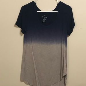 Dark blue to grey top